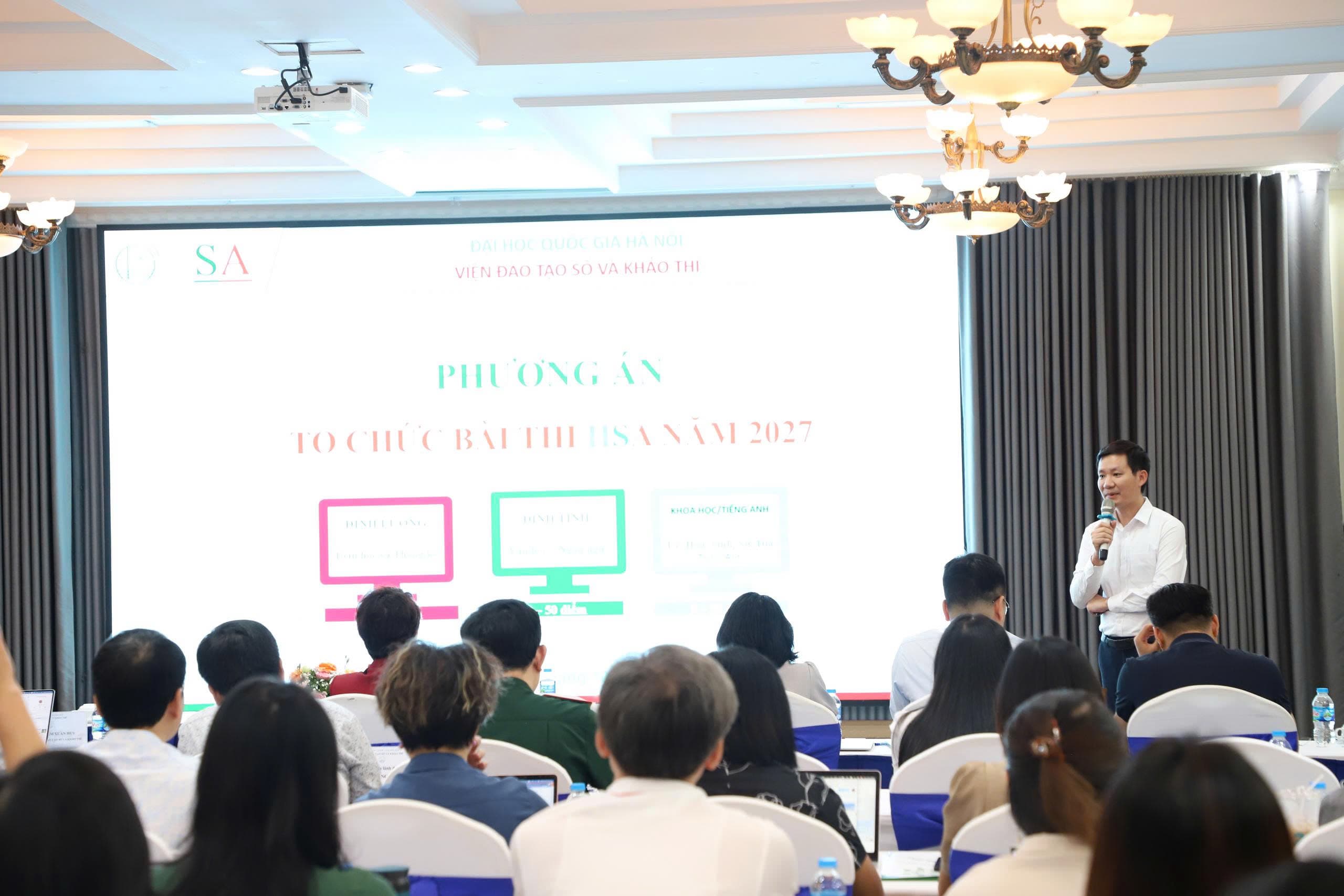 TỌA ĐÀM VỀ BÀI THI ĐÁNH GIÁ NĂNG LỰC HỌC SINH THPT (HSA) CỦA ĐẠI HỌC QUỐC GIA HÀ NỘI - THỰC TIỄN VÀ ĐỊNH HƯỚNG PHÁT TRIỂN