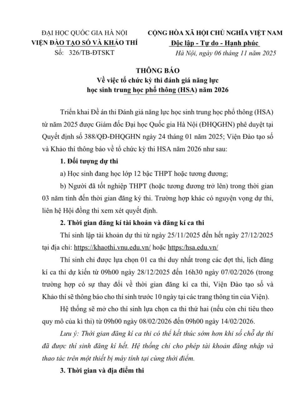 Thông báo